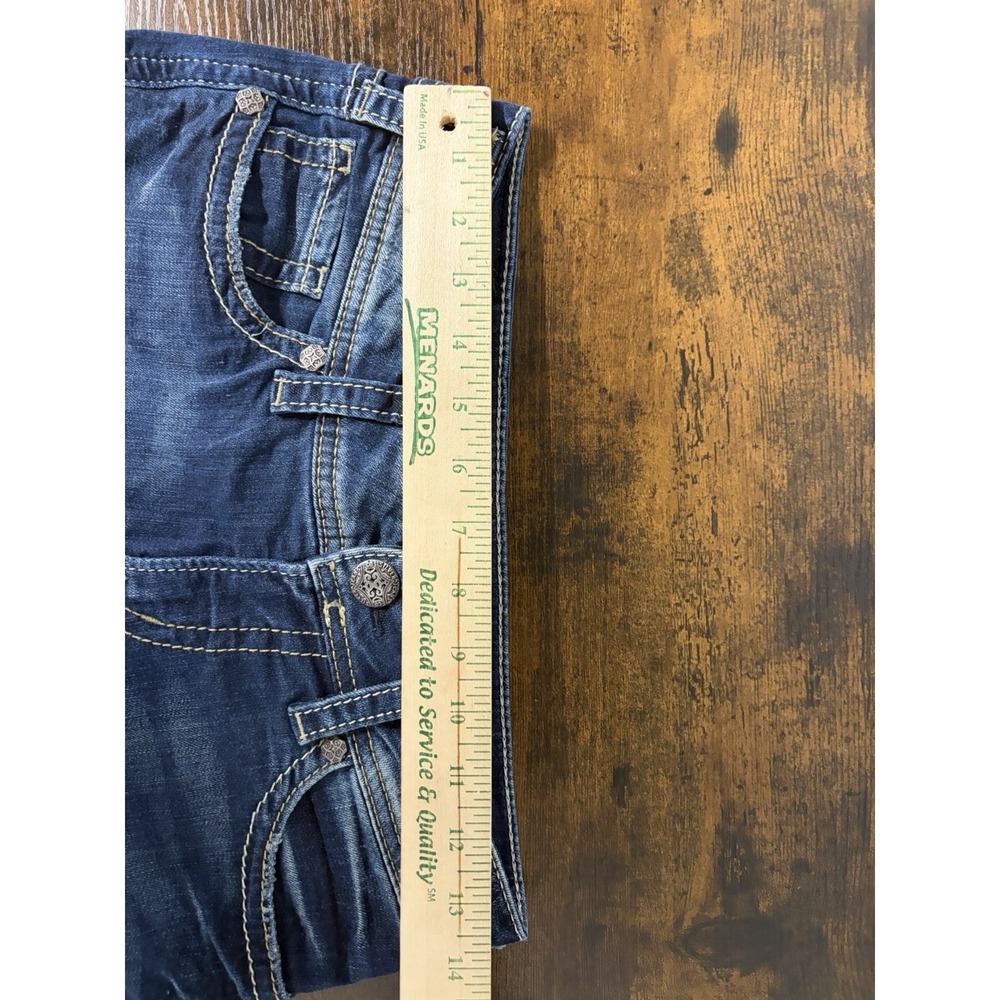 Silver Suki Stretch Shorts Blue Denim Jorts Size 28 (6" Inseam)‎ Womens - Picture 7 of 10